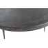 Bijzettafel hout metaal zwart antiek brons